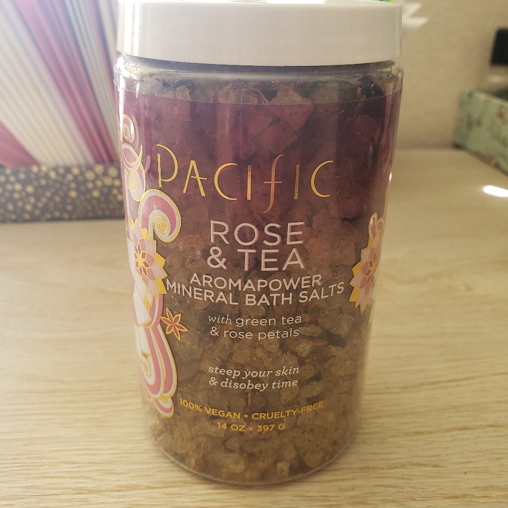 Pacifica Rose & Tea Aromapower mineral bath salts